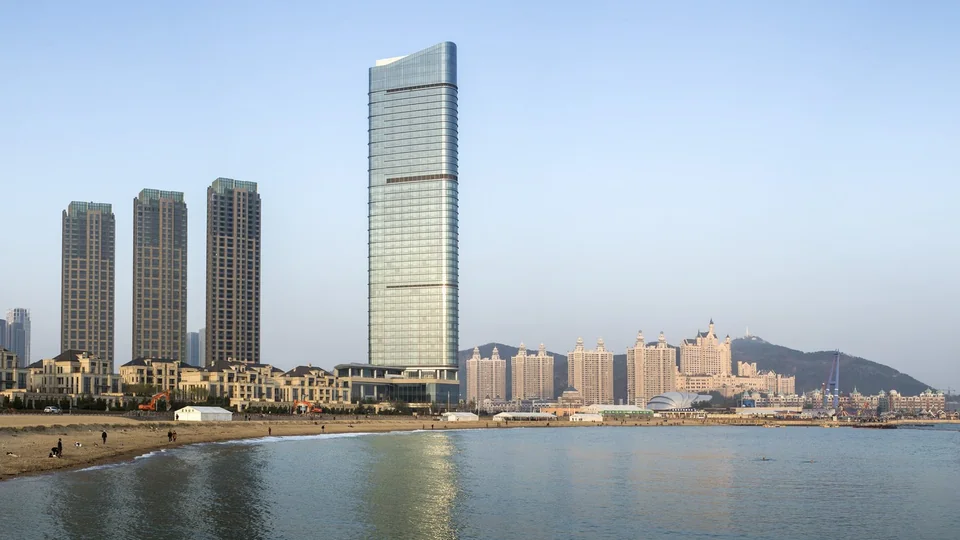 Grand Hyatt Dalian waterfront hotel exterior